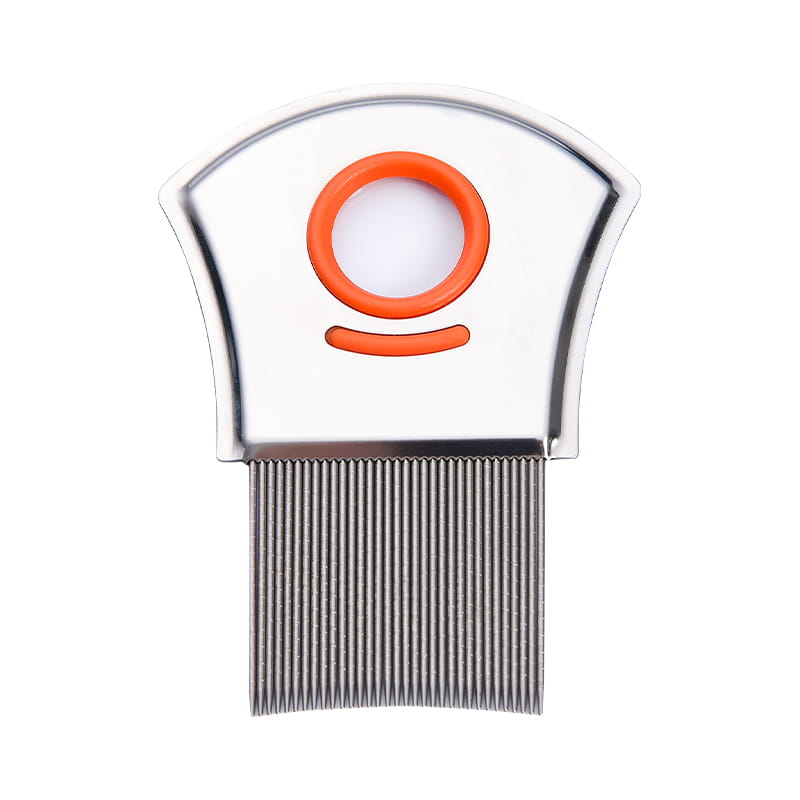 Peigne de pou de loupe en acier inoxydable