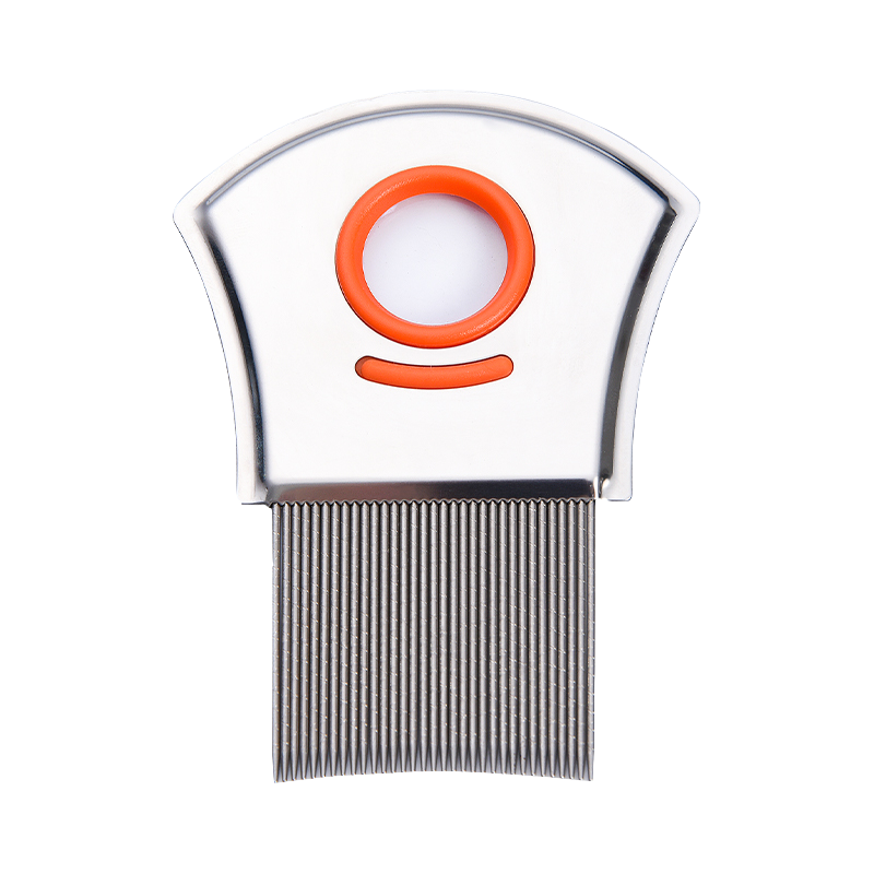 Peigne de pou de loupe en acier inoxydable